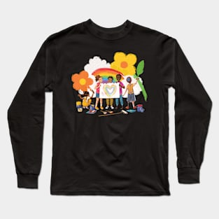 Kids Painting Long Sleeve T-Shirt